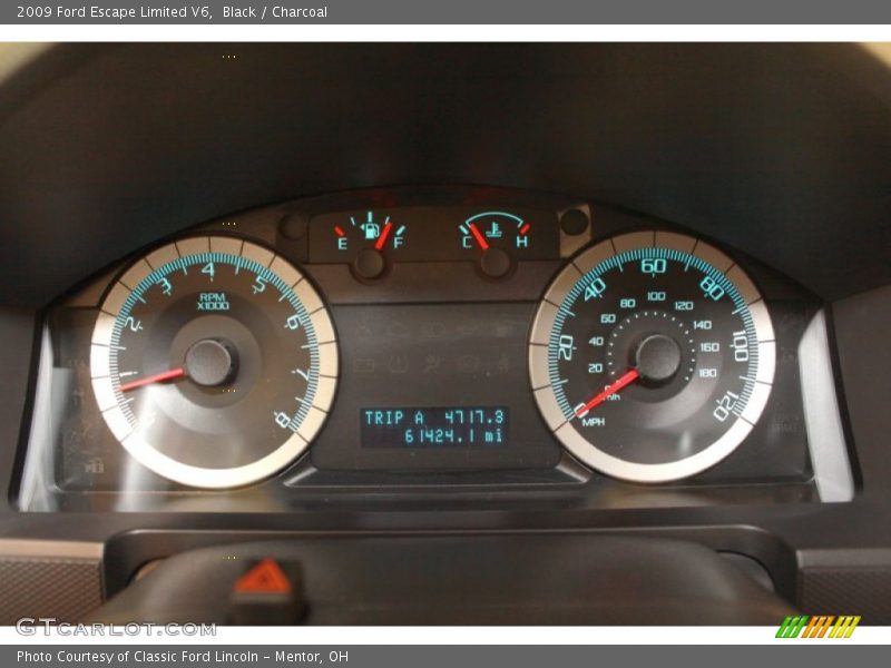 Black / Charcoal 2009 Ford Escape Limited V6