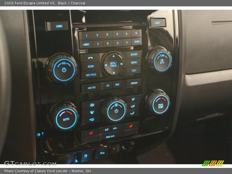 Black / Charcoal 2009 Ford Escape Limited V6