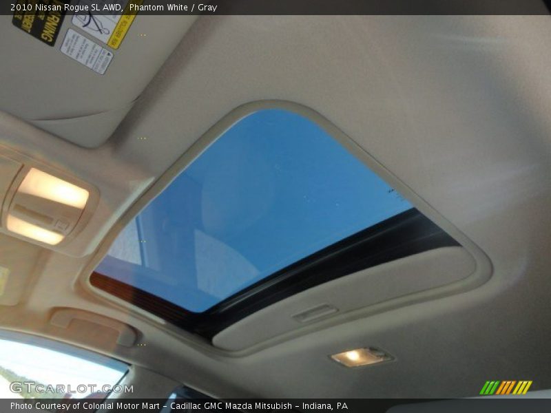 Phantom White / Gray 2010 Nissan Rogue SL AWD
