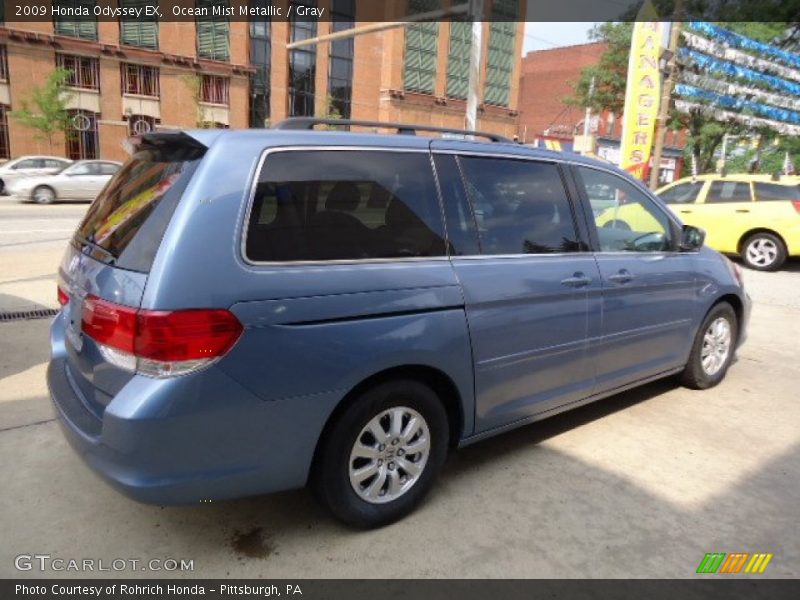 Ocean Mist Metallic / Gray 2009 Honda Odyssey EX