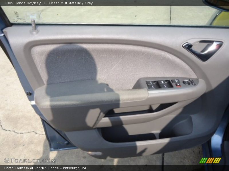 Ocean Mist Metallic / Gray 2009 Honda Odyssey EX