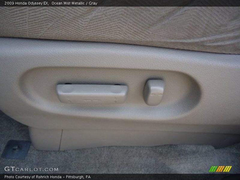 Ocean Mist Metallic / Gray 2009 Honda Odyssey EX