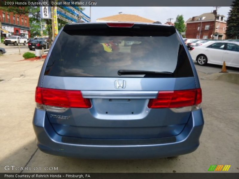 Ocean Mist Metallic / Gray 2009 Honda Odyssey EX