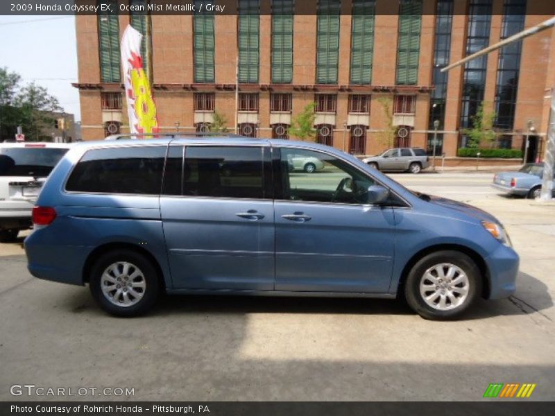 Ocean Mist Metallic / Gray 2009 Honda Odyssey EX