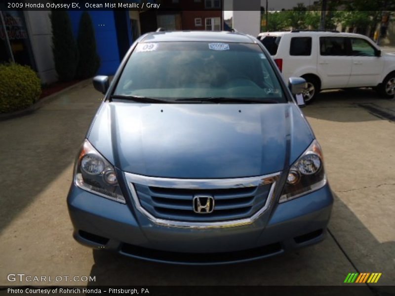 Ocean Mist Metallic / Gray 2009 Honda Odyssey EX