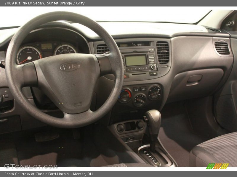 Dashboard of 2009 Rio LX Sedan