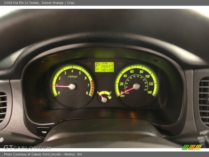  2009 Rio LX Sedan LX Sedan Gauges