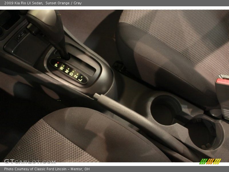 Sunset Orange / Gray 2009 Kia Rio LX Sedan