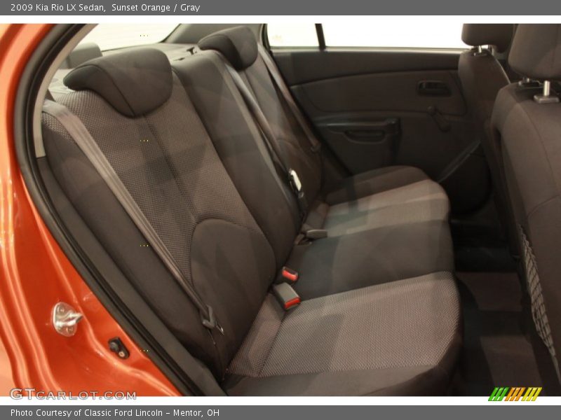 Sunset Orange / Gray 2009 Kia Rio LX Sedan