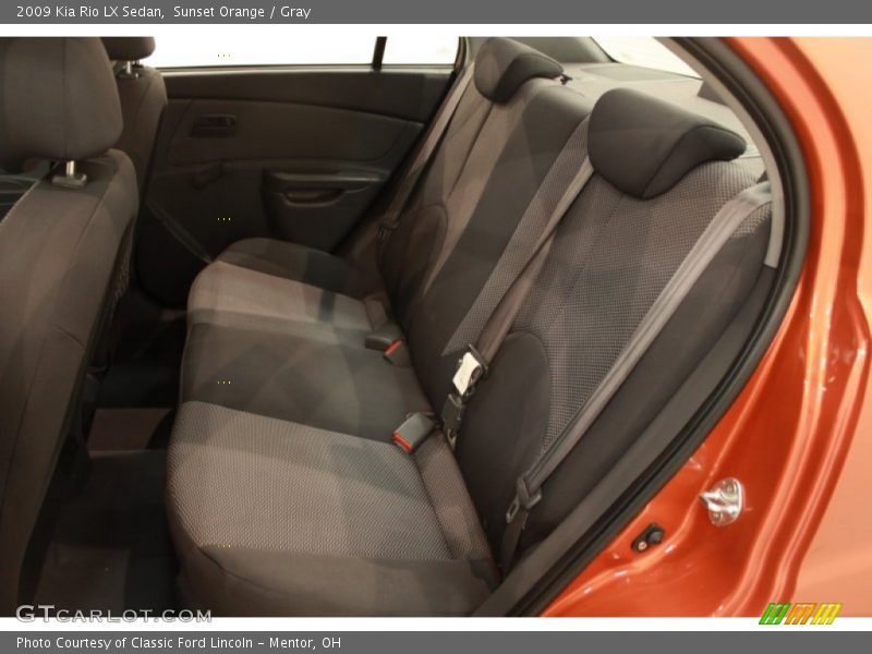 Sunset Orange / Gray 2009 Kia Rio LX Sedan