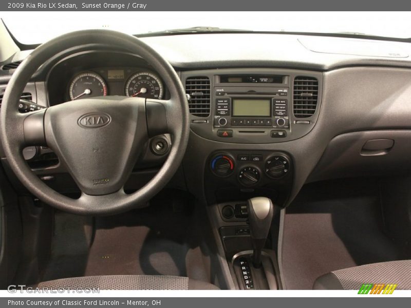 Dashboard of 2009 Rio LX Sedan