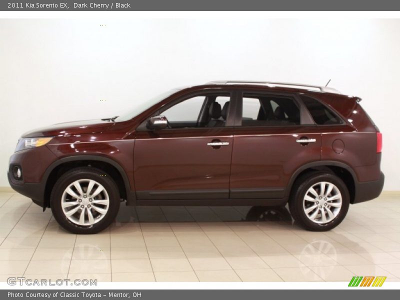 Dark Cherry / Black 2011 Kia Sorento EX