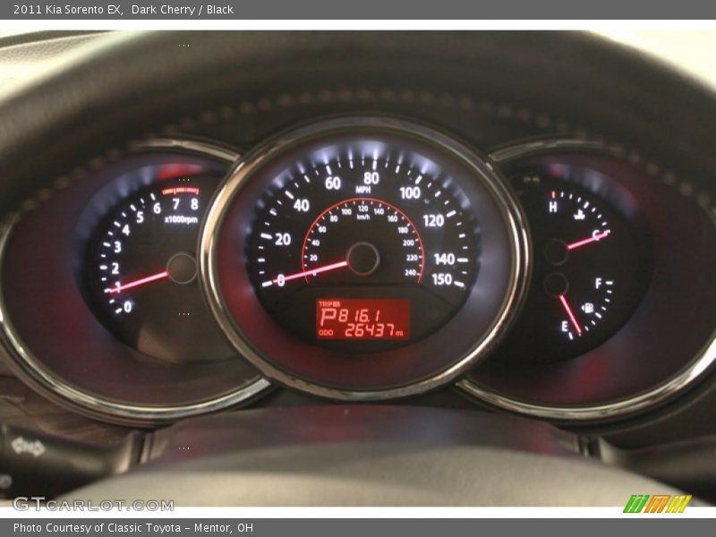Dark Cherry / Black 2011 Kia Sorento EX
