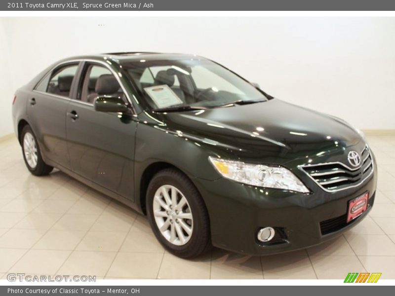 Spruce Green Mica / Ash 2011 Toyota Camry XLE