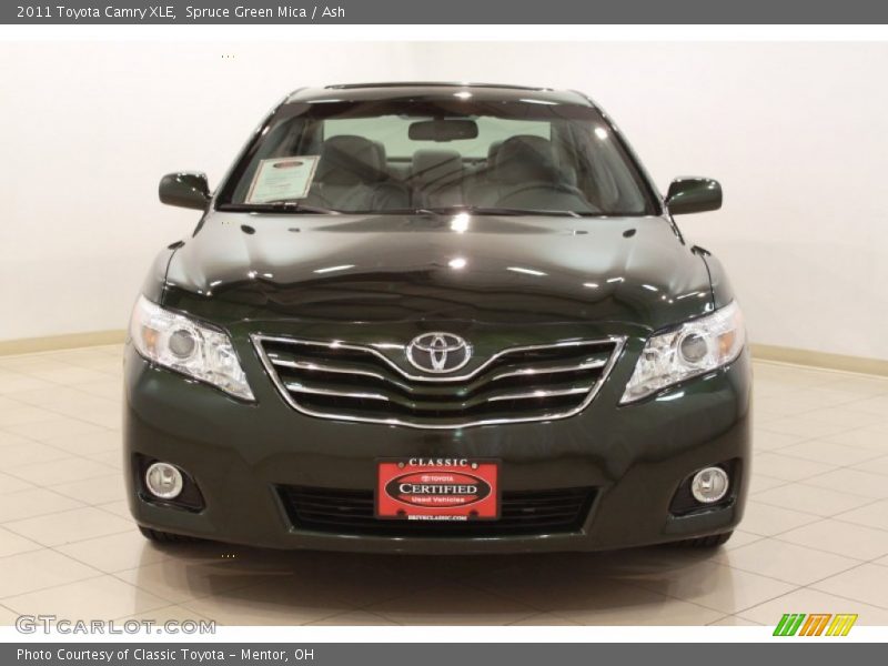 Spruce Green Mica / Ash 2011 Toyota Camry XLE