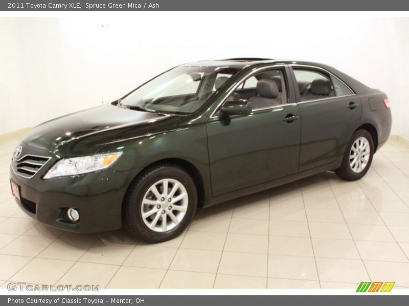 Spruce Green Mica / Ash 2011 Toyota Camry XLE