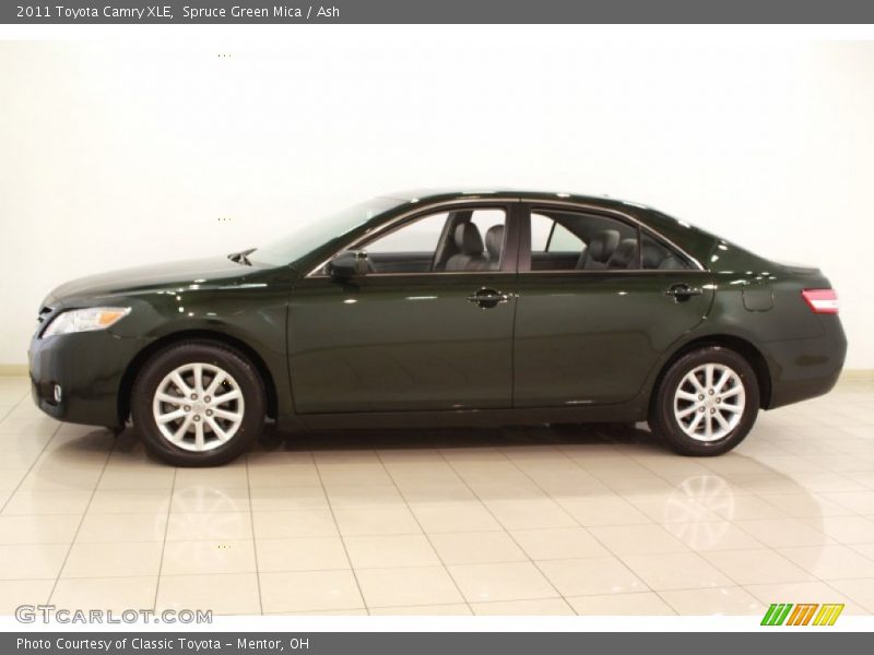 Spruce Green Mica / Ash 2011 Toyota Camry XLE