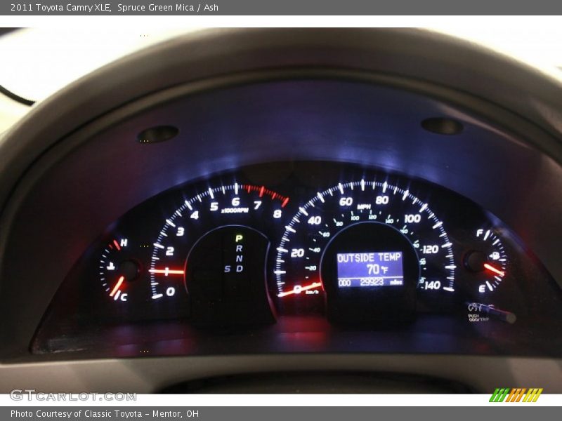 Spruce Green Mica / Ash 2011 Toyota Camry XLE