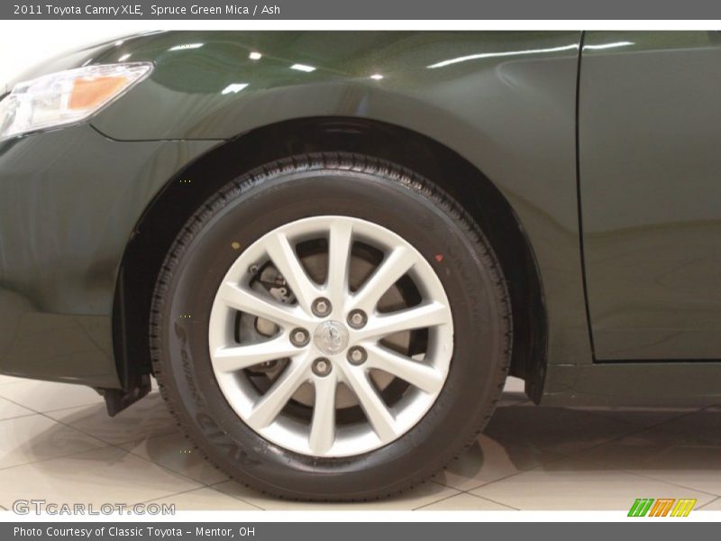 Spruce Green Mica / Ash 2011 Toyota Camry XLE