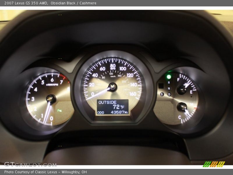 Obsidian Black / Cashmere 2007 Lexus GS 350 AWD