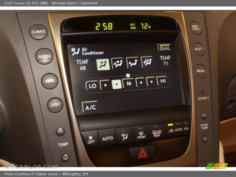 Obsidian Black / Cashmere 2007 Lexus GS 350 AWD