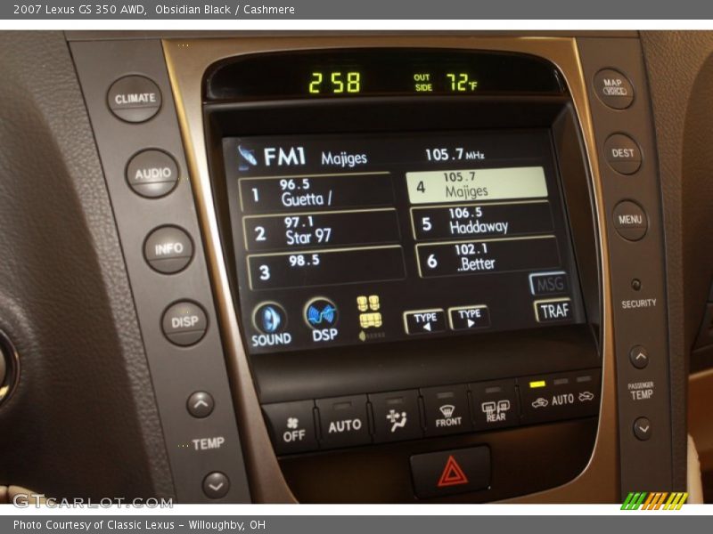 Obsidian Black / Cashmere 2007 Lexus GS 350 AWD