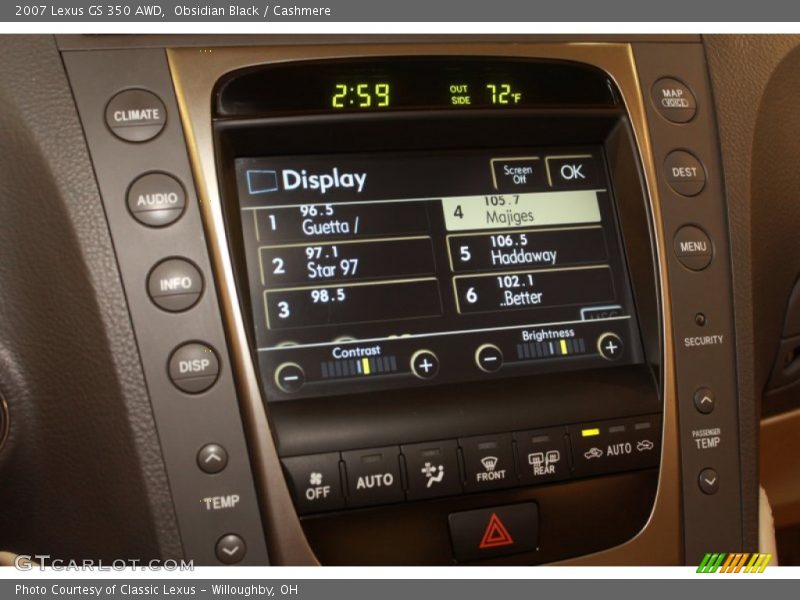 Obsidian Black / Cashmere 2007 Lexus GS 350 AWD