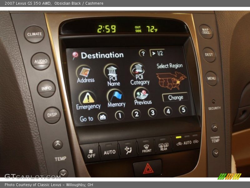 Obsidian Black / Cashmere 2007 Lexus GS 350 AWD