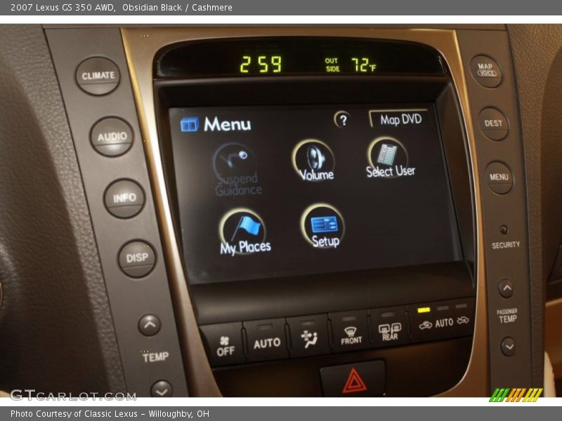 Obsidian Black / Cashmere 2007 Lexus GS 350 AWD