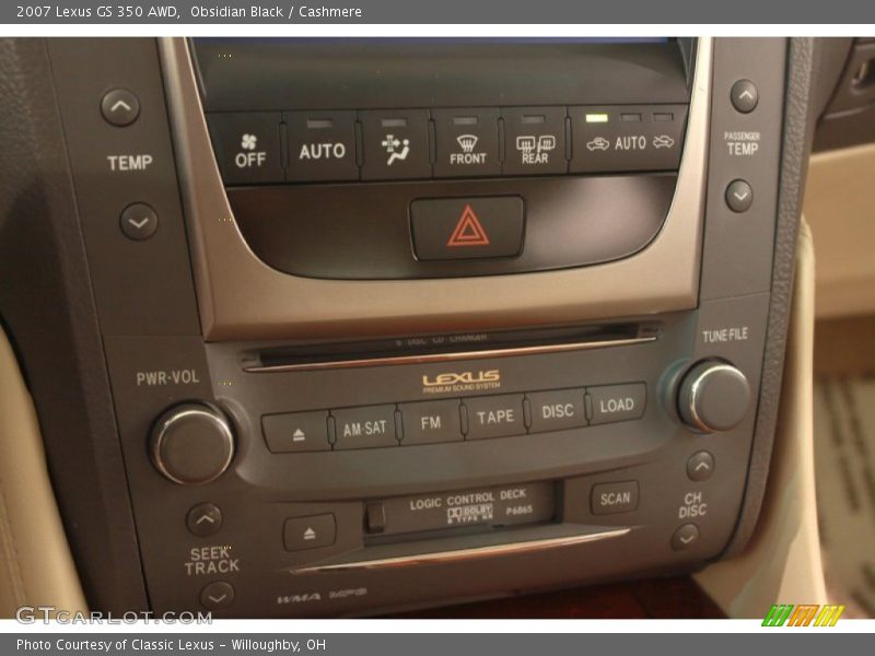 Obsidian Black / Cashmere 2007 Lexus GS 350 AWD