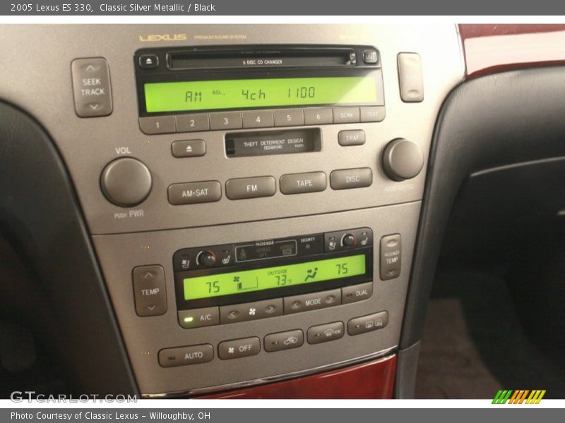 Classic Silver Metallic / Black 2005 Lexus ES 330