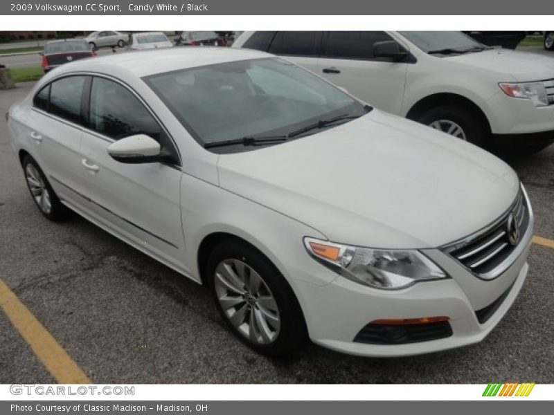 Candy White / Black 2009 Volkswagen CC Sport