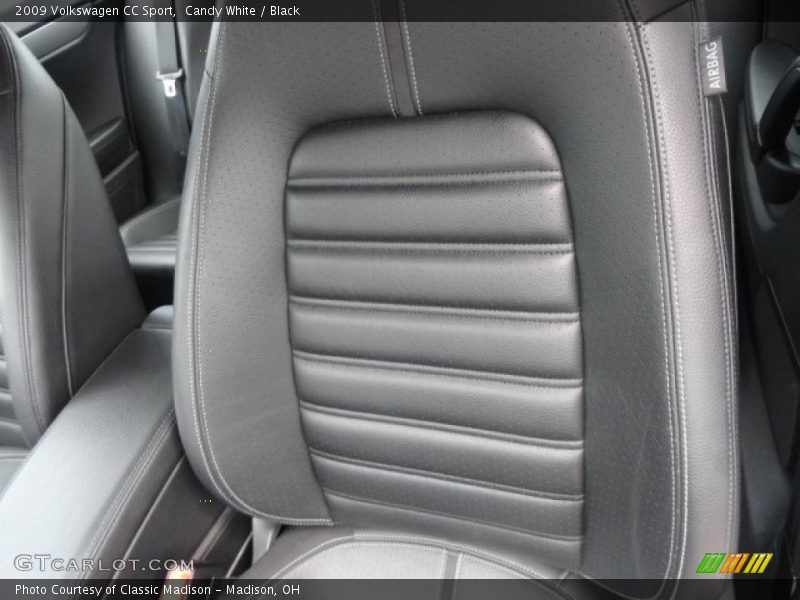 Candy White / Black 2009 Volkswagen CC Sport