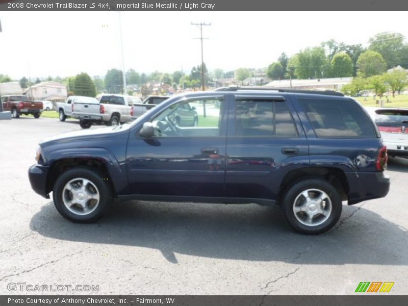 Imperial Blue Metallic / Light Gray 2008 Chevrolet TrailBlazer LS 4x4