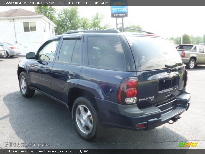 Imperial Blue Metallic / Light Gray 2008 Chevrolet TrailBlazer LS 4x4