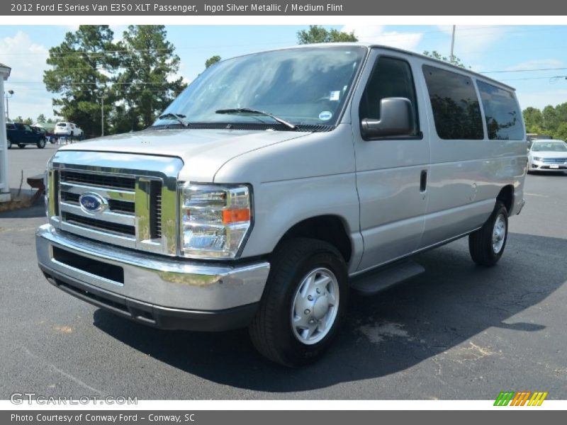 Ingot Silver Metallic / Medium Flint 2012 Ford E Series Van E350 XLT Passenger