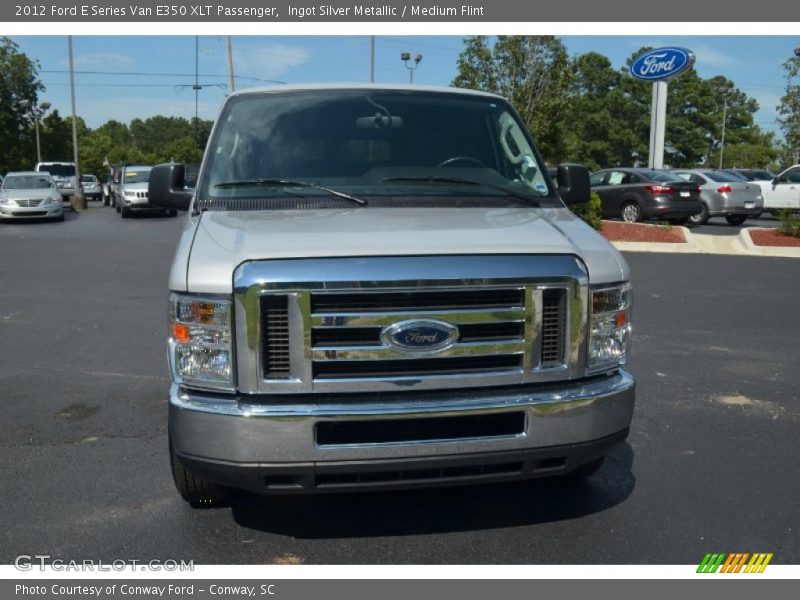 Ingot Silver Metallic / Medium Flint 2012 Ford E Series Van E350 XLT Passenger