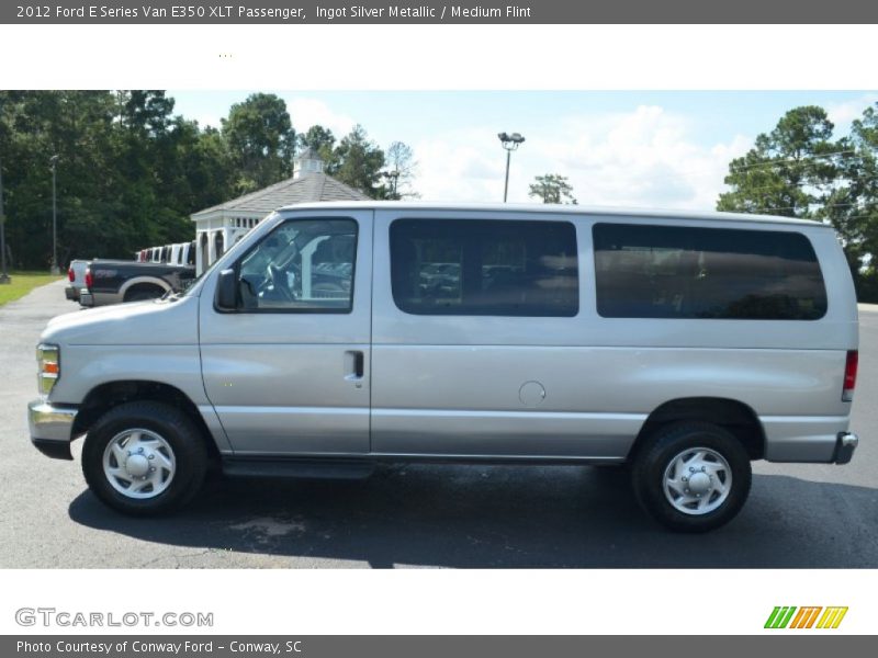Ingot Silver Metallic / Medium Flint 2012 Ford E Series Van E350 XLT Passenger
