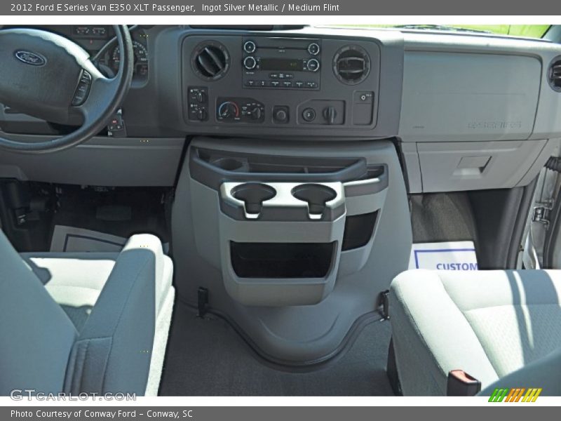 Ingot Silver Metallic / Medium Flint 2012 Ford E Series Van E350 XLT Passenger
