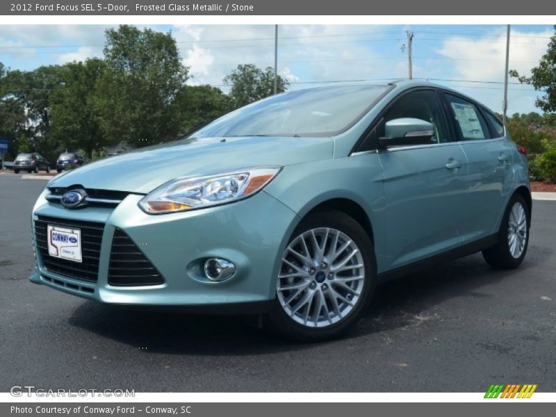 Frosted Glass Metallic / Stone 2012 Ford Focus SEL 5-Door