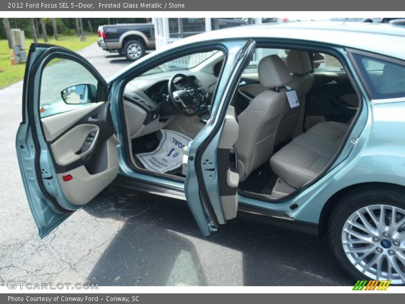 Frosted Glass Metallic / Stone 2012 Ford Focus SEL 5-Door