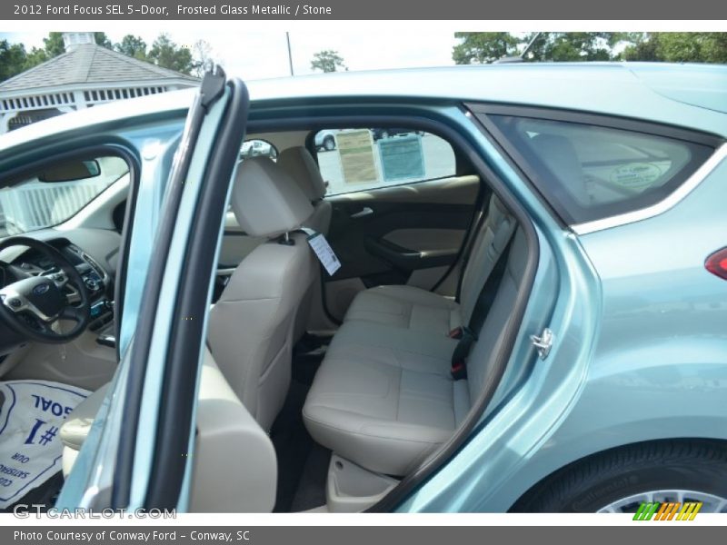 Frosted Glass Metallic / Stone 2012 Ford Focus SEL 5-Door