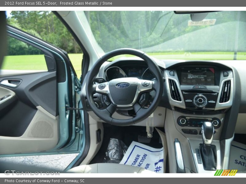 Frosted Glass Metallic / Stone 2012 Ford Focus SEL 5-Door