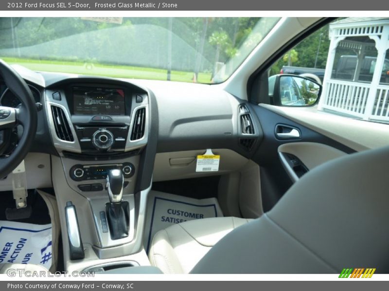 Frosted Glass Metallic / Stone 2012 Ford Focus SEL 5-Door