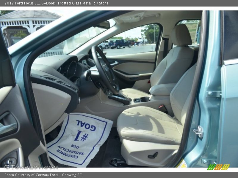 Frosted Glass Metallic / Stone 2012 Ford Focus SEL 5-Door