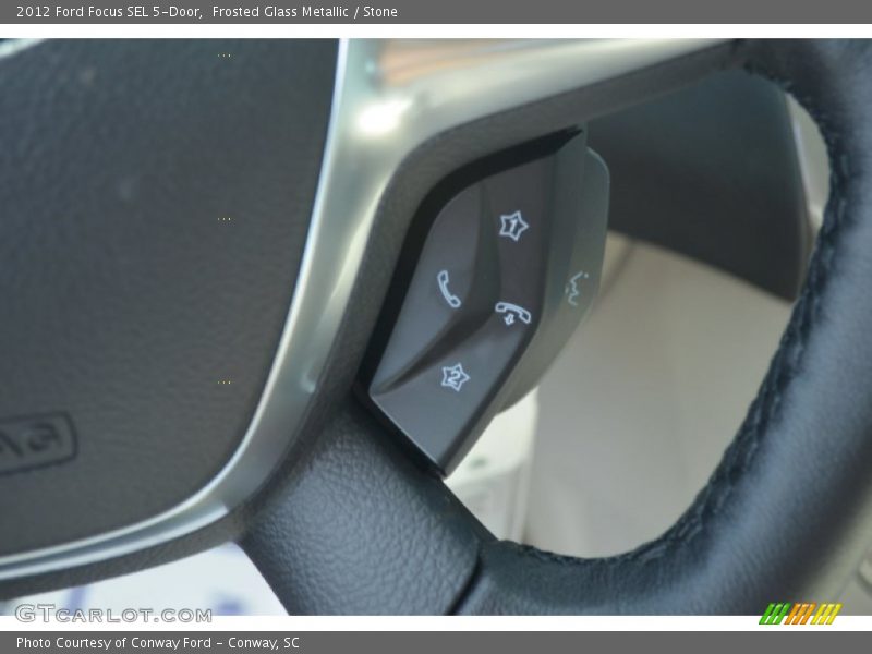Frosted Glass Metallic / Stone 2012 Ford Focus SEL 5-Door