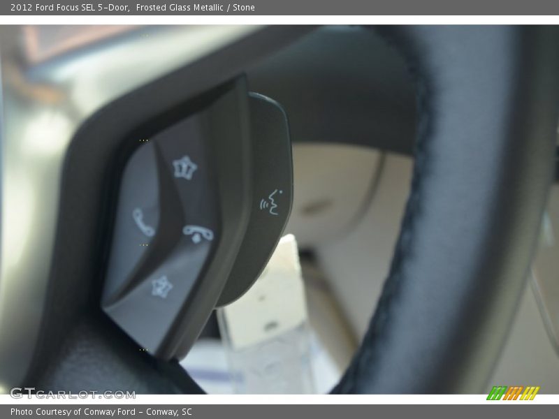 Frosted Glass Metallic / Stone 2012 Ford Focus SEL 5-Door
