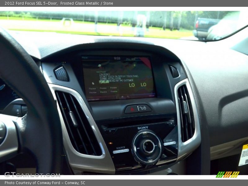 Frosted Glass Metallic / Stone 2012 Ford Focus SEL 5-Door