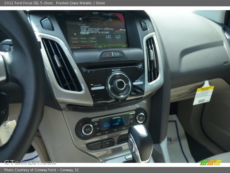 Frosted Glass Metallic / Stone 2012 Ford Focus SEL 5-Door