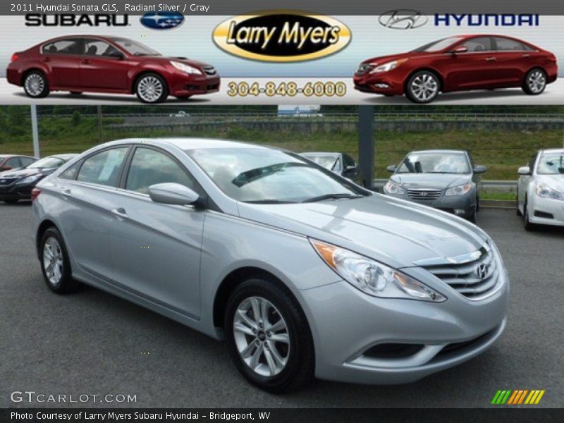Radiant Silver / Gray 2011 Hyundai Sonata GLS
